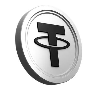 Icône de la pièce Tether USDT dans la section de confiance dédiée à la communauté de trading